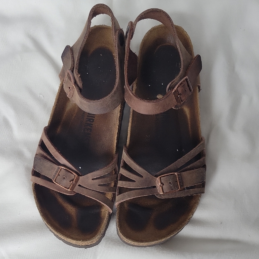 Birkenstock Women's Bali Oiled Leather Habana Sandals Size EU 39 - Picture 3 of 5